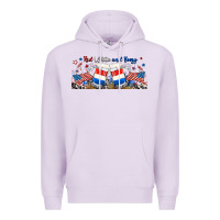 Lilac red white and boozy libbey glass Premium Hoodie - RanaPortraitStore