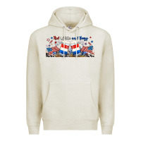Oatmeal Heather red white and boozy libbey glass Premium Hoodie - RanaPortraitStore