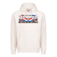 Pale Pink red white and boozy libbey glass Premium Hoodie - RanaPortraitStore