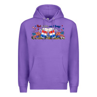 Purple red white and boozy libbey glass Premium Hoodie - RanaPortraitStore