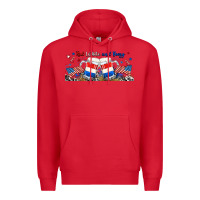 Red red white and boozy libbey glass Premium Hoodie - RanaPortraitStore