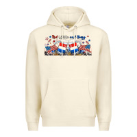 Sandshell red white and boozy libbey glass Premium Hoodie - RanaPortraitStore