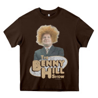 Chocolate Brown benny hill Heavy Core Tee - tuanDangUi