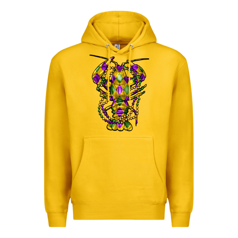 Mardi Gras Crawfish Premium Hoodie by FaDigitalArtStudio | Teevron