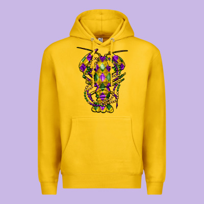 Mardi Gras Crawfish Premium Hoodie Designed By Fadigitalartstudio