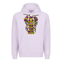 Lilac mardi gras crawfish Premium Hoodie - FaDigitalArtStudio