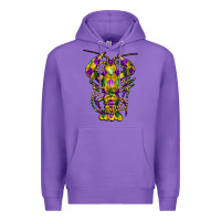 Purple mardi gras crawfish Premium Hoodie - FaDigitalArtStudio