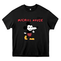 Black michael the mouse Heavy Core Tee - tuanDangUi