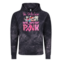 Cloud Black In October We Wear Pink Breast Cancer Awareness Vintage Hoodie - texasbilliewilder