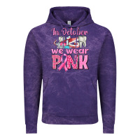 Cloud Purple In October We Wear Pink Breast Cancer Awareness Vintage Hoodie - texasbilliewilder