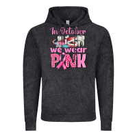 Vintage Black In October We Wear Pink Breast Cancer Awareness Vintage Hoodie - texasbilliewilder