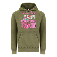 Vintage Olive In October We Wear Pink Breast Cancer Awareness Vintage Hoodie - texasbilliewilder