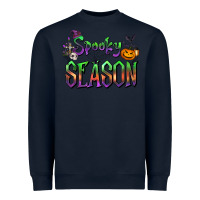 Navy Halloween Spooky Season Heavyweight Sweatshirt - FaDigitalArtStudio