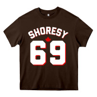 Chocolate Brown letterkenny shoresy 69   shoresy Heavy Core Tee - tuanDangUi