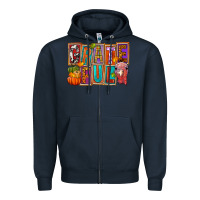 Navy grateful thanksgiving Zipper Hoodie - FaDigitalArtStudio