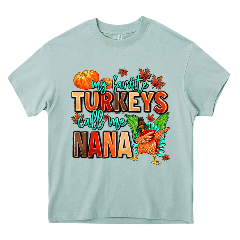 My Favorite Call Me Nana Heavy Core Tee by MaliasSmallBusiness | Teevron