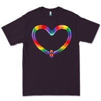 Plum Lgbtq Heart Balloon Premium Tee - BundleAndBundleShop