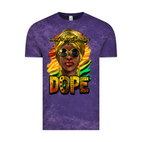 Cloud Purple unapologetically dope afro Vintage Tee - NancyCooperArtShop