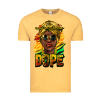 Vintage Mustard unapologetically dope afro Vintage Tee - NancyCooperArtShop