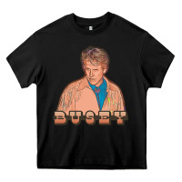 Black gary busey Heavy Core Tee - tuanDangUi