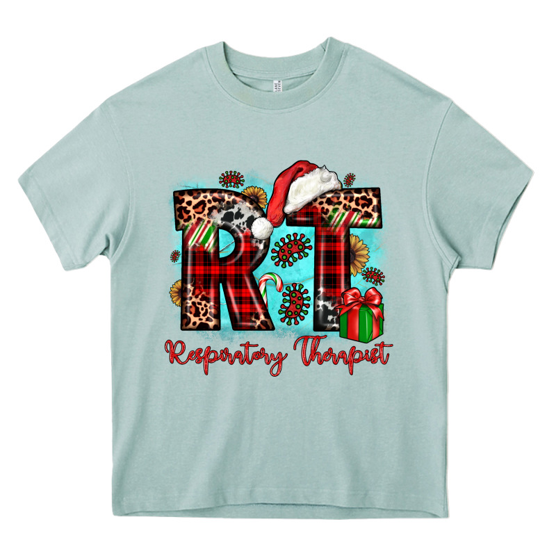 Christmas Rt Respiratory Therapist Heavy Core Tee by JahusDesignShop | Teevron