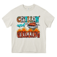 Chillin And Grilling Heavy Core Tee | Teevron