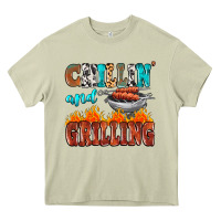 Mossy chillin and grilling Heavy Core Tee - MaliasSmallBusiness