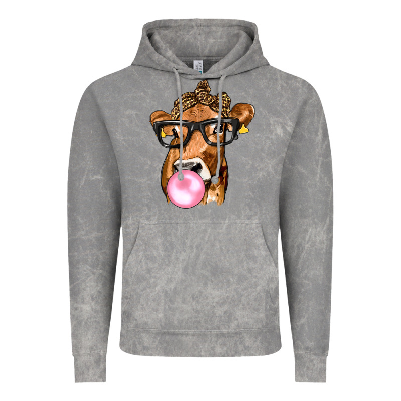 Cow Lick With Leopard Bandana Vintage Hoodie by texasbilliewilder | Teevron