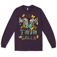 Plum mom of twin girls mother's day Long Sleeve Tee - CowGirlArtShop