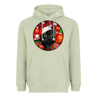 Matcha christmas bombay cat Heavyweight Hoodie - LillyAllenDesigns