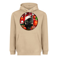 Mushroom christmas bombay cat Heavyweight Hoodie - LillyAllenDesigns
