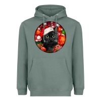 Sage christmas bombay cat Heavyweight Hoodie - LillyAllenDesigns