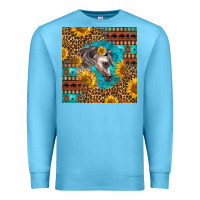 Ocean Blue arabian horse Premium Sweatshirt - LillyAllenDesigns
