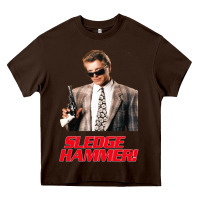 Chocolate Brown sledge hammer Heavy Core Tee - tuanDangUi