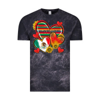 Cloud Black Mexican Hearts Vintage Tee - texasbilliewilder