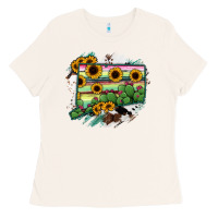 Bone Connecticut State Map Ladies Tee - RanaPortraitStore