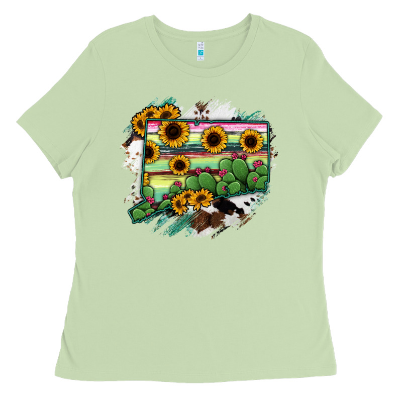 Connecticut State Map Ladies Tee by RanaPortraitStore | Teevron
