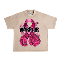 French Oak Warrior Breast Cancer with boxing gloves Urban Heavy Tee - NancyCooperArtShop