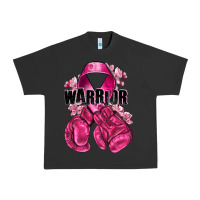 Pigment Black Warrior Breast Cancer with boxing gloves Urban Heavy Tee - NancyCooperArtShop