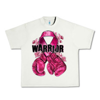 Pistachio Warrior Breast Cancer with boxing gloves Urban Heavy Tee - NancyCooperArtShop