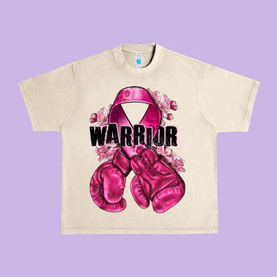 Warrior Breast Cancer With Boxing Gloves Urban Heavy Tee Designed By Nancycooperartshop
