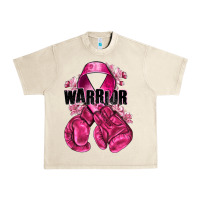 Sandshell Warrior Breast Cancer with boxing gloves Urban Heavy Tee - NancyCooperArtShop