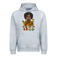 Heather Grey juneteenth 1865 black boy Urban Hoodie - BarkalooDesign