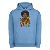 Pigment Pebble Blue juneteenth 1865 black boy Urban Hoodie - BarkalooDesign