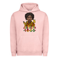 Pigment Salmon juneteenth 1865 black boy Urban Hoodie - BarkalooDesign