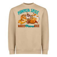 Mushroom Pumpkin Spice Make Mama Nice Heavyweight Sweatshirt - FaDigitalArtStudio