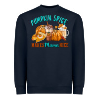 Navy Pumpkin Spice Make Mama Nice Heavyweight Sweatshirt - FaDigitalArtStudio
