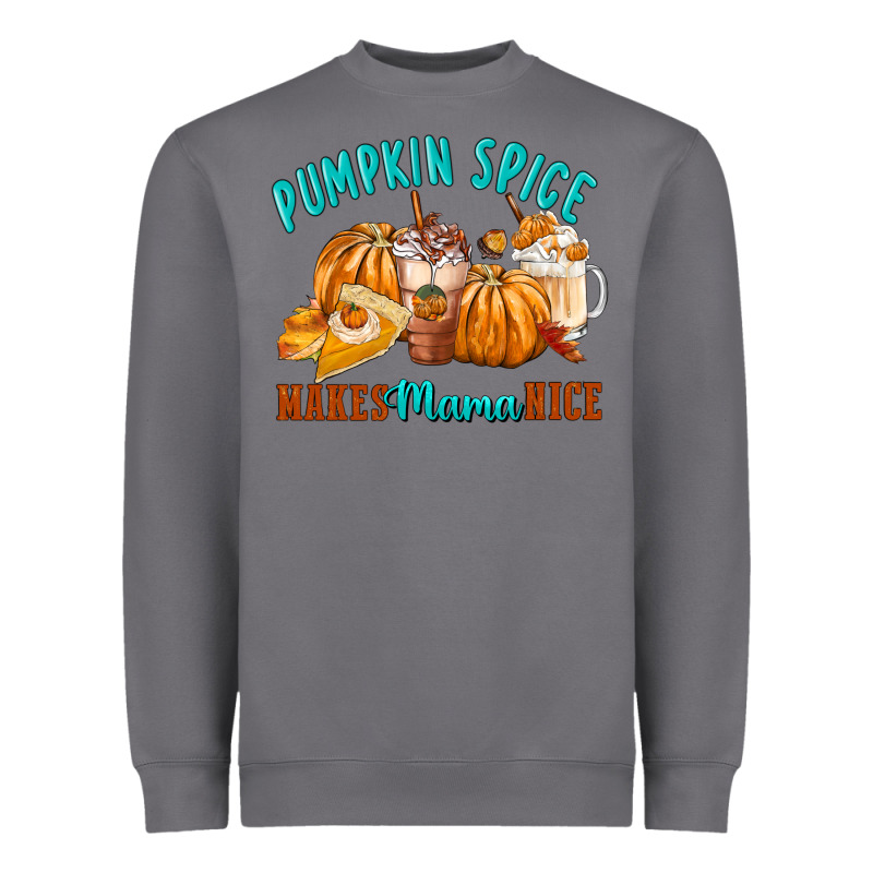 Pumpkin Spice Make Mama Nice Heavyweight Sweatshirt by FaDigitalArtStudio | Teevron