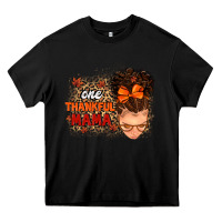 Black one thankful mama Heavy Core Tee - MaliasSmallBusiness