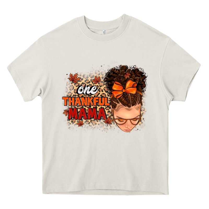 One Thankful Mama Heavy Core Tee by MaliasSmallBusiness | Teevron